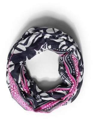 STREET ONE Damen A572427 Print Loop Schal, deep Blue, A