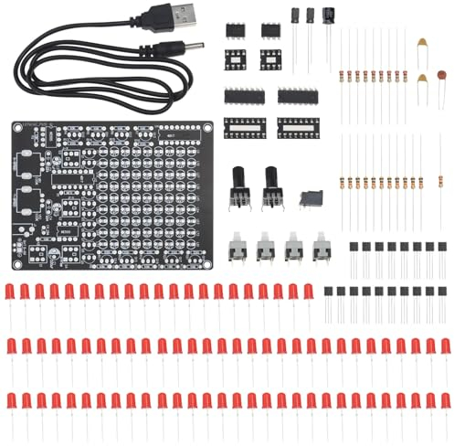 YINETTECH Soldering Practice Kit LED Chaser Soldering DIY Electronic Project for School Education Science Competitions Family Education