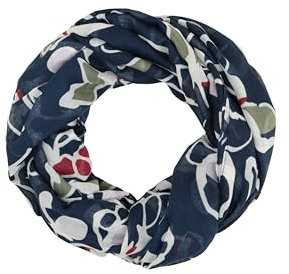 TOM TAILOR Damen Loop Halstuch mit Muster, 36554 - Painterly Floral Design, ONESIZE