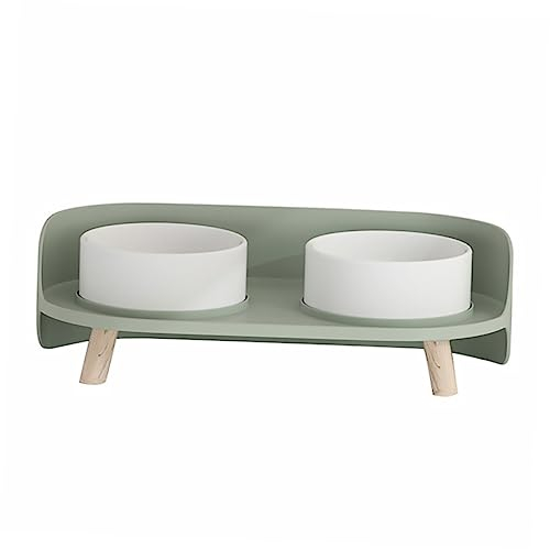 BESPORTBLE Cuenco Cerámico para Gatos Comedero Protección Cervical Doble Patas Altas