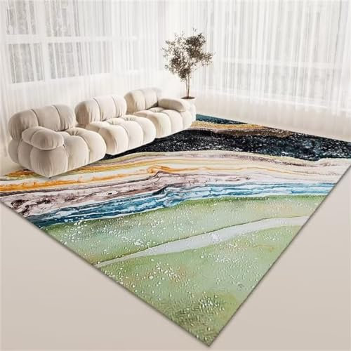 Kunsen deko Balkon Wohnzimmer Sofa Farbe Marmor Textur abstraktes Design Wohnzimmer Zubehör kann angepasst Werden balkondekoration 200X300CM
