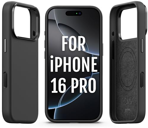 ROXX just better Next Era Case | Worldwide Unique | Compatible with iPhone 16 Pro | MagSafe Compatible | Hard Case | Inner Protection | Screen & Camera Protection | Black