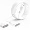 Stromkabel Verlängerung mit Flachstecker, 10M Stromkabel Verlängerung Netzkabel,2 in 1 Typ-C Eurostecker auf Eurobuchse, 0.75mm²Max. 2,5A/250V für Zuhause, TV, Weiß