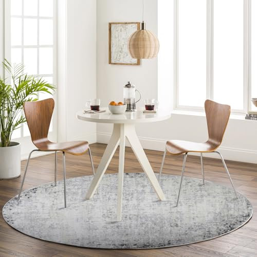 Livabliss Utrecht Abstract Rug - Area Rugs Living Room 160 cm, Dining Room, Lounge, Kitchen, Bedroom - Modern Marble Large Rug, Soft Luxurious Easy Care Medium Pile, Ivory, Grey and Charcoal