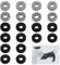 Lot de 20 bagues de contrôle de précision pour améliorer la précision du jeu, compatible avec PS4/PS5 Pro, Xbox, PSportal et poignées de manette Scuf (4 types différents)