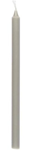ukiyo 12er Pack dünne Stabkerzen H:20 cm Ø:1,3 cm div. Farben Brenndauer 2,5 Stunden Kerze Advent Weihnachten, Farbe:French Grey