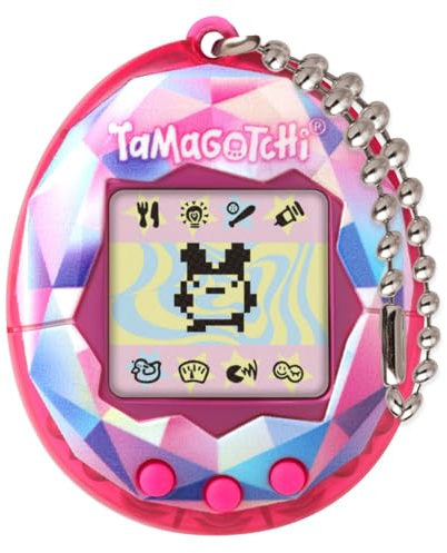 Bandai, Tamagotchi Virtuelles Haustier, Rosa, Treasure Jewel, Mehrfarbig, 42992, elektronisches Spielzeug für Kinder ab 8 Jahren