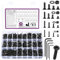 1064 Pz M3 m4 m5 m6 Set di Viti Bulloni e Dadi Set, Viti Bulloni a Testa Piatta, Vite a Testa Svasata e Dadi e Rondelle, Viti a Testa Piatta con Esagono Incassato, Viti Bulloni a Testa Esagonale/Nero