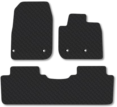 Nissan Ariya (2021+) 5mm Rubber Car Mats | Heavy Duty Rubber Tailored Fit Floor Mats Full Coverage Durable Waterproof Accessories Easy Clean Anti Slip Made in the UK
