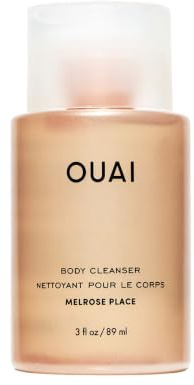 OUAI Body Cleanser Reisegrösse – Melrose Place – Schäumendes Duschgel mit Jojobaöl & Hagebuttenöl, hydratisiert, balanciert + macht die Haut weich – ohne Parabene, Phthalate & Sulfate (89 ml)