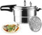 Autocuiseur de 3L/7L pour Cuisine et Restauration, avec valve de sécurité, Couvercle de verrouillage à étrier double face, 5 à 10 Personnes, Pour La Plupart Des Types De Plaques de Cuisson (A, 3L)