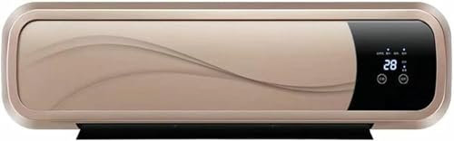 Electric Downflow Heater, Wall Mounted Over Door Heater with Thermostat, Timer and Remote Control