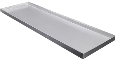 Leccarda in Acciaio Inossidabile, Vaschetta di Raccolta Dell'olio a Prova di Perdite, Sottovaso per Piante, da Interno ed Esterno, Diverse Dimensioni Senza Fori(101x31x2cm/39.8x12.2x0.8in)