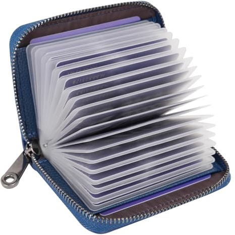 AIRCBC Porte Cartes de Crédit Porte Cartes Cuir Blocage RFID | Titulaire de la Carte de crédit Cash ID pour Homme et Femme
