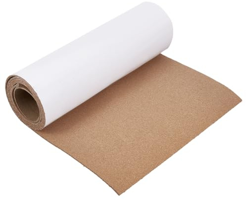 OLYCRAFT 40cm X 1.2 m Selbstklebende Korkrolle 3.5mm Dick Selbstklebende Korkplatte Mit Rückseite Matte Natürliche Korkplatte Mit Kleberückseite Für Dekorative Foto Nachrichten Reißzwecken Display