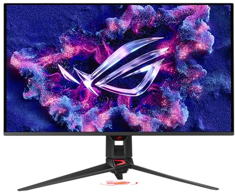 ASUS ROG SWIFT OLED PG32UCDM3, Monitor Gaming da 31,5 4K QD-OLED, Nero | (3840 x 2160), 240 Hz, 0,03 ms (GTG), G-SYNC, Sensore Neo Proximity, HDR 500, Care Pro, DisplayWidget Center