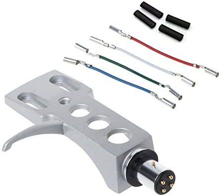 Turntable Head Shell Mount Phono Cartridge Head Holder Replacement Phono Lead Wire Head Shell Mount