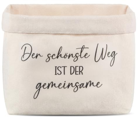 Xuniea Hochzeit Geschenkkorb Brotkorb aus Stoff Geschenk für Brautpaar | Der schönste Weg ist der gemeinsame, Brottasche, Hochzeitsgeschenk, Geschenkideen zur Hochzeitstag Verlobung und Einzug