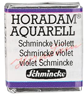 Schmincke – HORADAM® AQUARELL - feinste Künstler-Aquarellfarben, 476 Schmincke Violett, 14 476 044, 1/2 Näpfchen