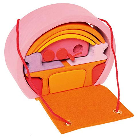Grimms Spiel und Holz Design Grimms Bauhaus rosa-orange