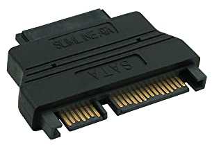 InLine 29611 Adapter SATA, SATA 22pol. Buchse (7+15) auf Slimline SATA 13pol. Stecker (7+6)