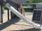 Loggyland Edelstahl Anbaurutsche ohne Ohren, Kinderrutsche, TÜV geprüft, öffentlich, Silber, Industrial, Little Kid, 1.75-2m