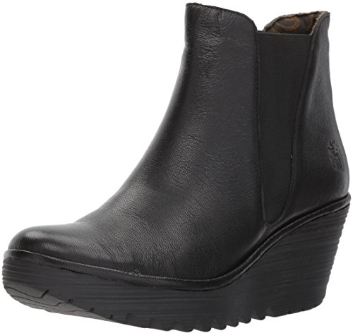 Fly London Women's Yoss Chlesea Boots,Black,5 UK