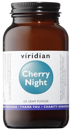 Viridian - Cherry Night Powder, 150g | Natural Bedtime Tonic | with Morello Cherries, Glycine & Magnesium | Tiredness & Fatigue | Nutritionist Formulated