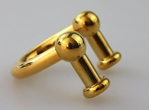 MS Beschläge Möbelgriff Schrankgriff Möbelknopf Küchengriff Messing poliert 32mm