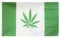 Flaggenfritze Fahne/Flagge Kanada Hanf + gratis Sticker