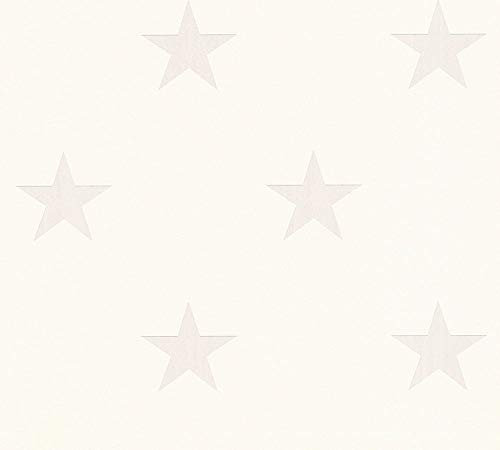 Michalsky Living Vliestapete High Rise Tapete mit Sternen 10,05 m x 0,53 m metallic weiß Made in Germany 325211 32521-1