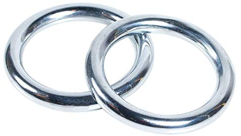 ZooBoo Wing Chun Edelstahl Ring yewen Sau Sticky Hand Krafttraining Edelstahl Rattan Ring Wing Tsun Siu Lum Ring Kung Fu, Diameter 8.5CM