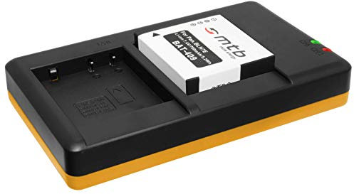 Batterie + Chargeur Dual (USB) Compatible avec Panasonic DMW-BLH7(E), Compatible avec Lumix DC-GX800 / DMC-GF7 / DMC-GM1, GM5 / DMC-LX15
