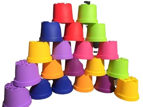 20 x 3L 3 Litre Coloured Flowerpots