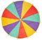 THE TWIDDLERS XL Regenbogen Schwungtuch mit 12 Griffen für Kinder (3,7m) - Indoor/Outdoor Gruppenspiel für Schulen & Kindergeburtstage