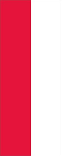 flaggenmeer® Flagge Indonesien 110 g/m² ca. 300 x 120 cm mit Hohlsaum für Ausleger
