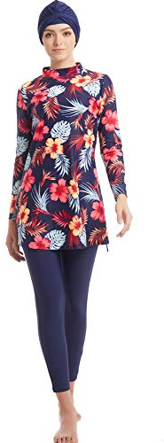 seafanny Damen-Badeanzug, islamischer Badeanzug für Damen, Hijab, muslimische Bademode S(38)