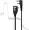 TechSide Microfono Auricolare TSPN Pneumatico cavi spiralati Estensibili 200cm walkie talkie Compatibile con Kenwood 2 pin BaoFeng UV-5R UV-82 888S Midland G10 G11V CT890 Vigilanza Sicurezza Caccia
