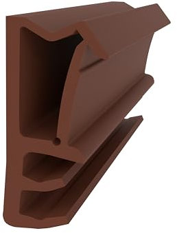 Flügelfalzdichtung 10 mm Falzhöhe – Braun - 8 Meter - Fensterdichtung - Türdichtung - Gummidichtung für Holzfenster - Dichtung gegen Kälte & Zugluft