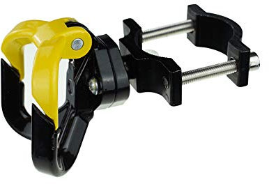 DemiawakingUK Gancio per Scooter Elettrico Gancio Porta Borse in Lega di Alluminio con Vite per Mijia M365 Monopattino Elettrico (Stile 2,Giallo)