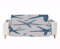 A.Monamour Sofabezug Sofaüberwurf Sesselschoner Weißer Hintergrund Blaue Seestern Muscheln Skizzieren Marine Samt Stuhl Abdeckung Sofa Abdeckung Sofaschoner Sofahusse Sofaschonbezug Sofaschutz