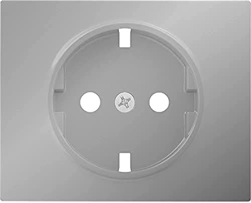 BJC Iris - Tapa para toma de corriente con seguridad, Acero Neptuno ,18724-AN