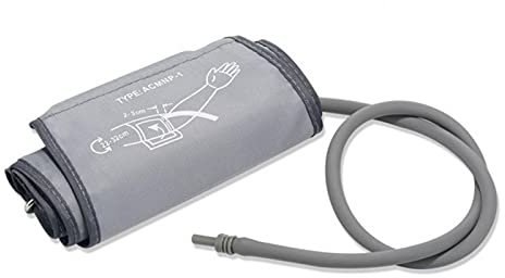 Blood Pressure Monitor Cuff Replacement, Electric Sphygmomanometer Cuff, Upper Arm Cuff Blood Pressure Machine Accessory 22-32cm (Silvery Gray)