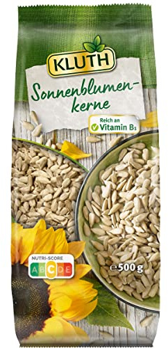 Kluth Sonnenblumenkerne zum Snacken reich an Vitamin B1 500g