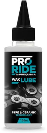 PRORIDE Wax Lube - Lubricante cadena bicicleta - Lubricante en cera - PTFE & Ceramic Tecnology - 150 ml, Blanco