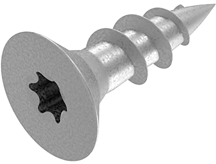 SECCARO Spanplattenschraube 4 x 13 mm, Edelstahl V2A VA A2, Holzschraube mit Vollgewinde, TX/Innensechsrund 500 Stück