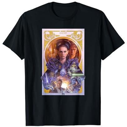 Star Wars Classic Padme Amidala Centered Group Shot Poster T-Shirt