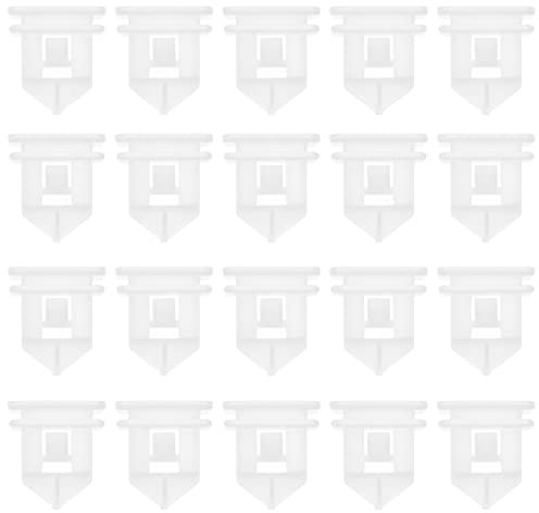 SG Store 20PCS Side Skirt Sill Trim Clips Compatible with VOLVO S40 S80 V50 V70 XC60 XC70 Car Body Sill Moulding Cover Trim Clips 8678010 31214496, White Plastic