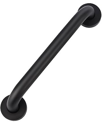 supregear Barre D'appui Salle de Bain, 70 cm Antidérapante en Acier Inox 201 Barre D'appui de Sécurité Noir Huilé Main Courante pour Baignoire WC Cuisine Chambre Douche, Vis Dissimulée Fixation murale