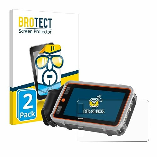 BROTECT Schutzfolie für Waygate Technologies Krautkrämer USM 100 | 2 Stück Transparenter Displayschutz Made in Germany Klare Displayschutz-Folie Clear Einfache Montage Case-Friendly